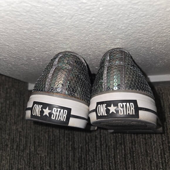 Retro Converse One Star Sparkle Sneakers - Picture 7 of 7